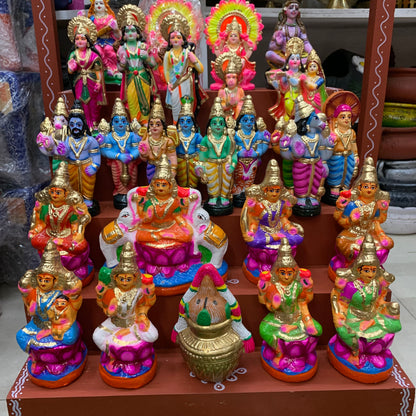 5 Step Clay Idols Golu - Entire Set - CG2