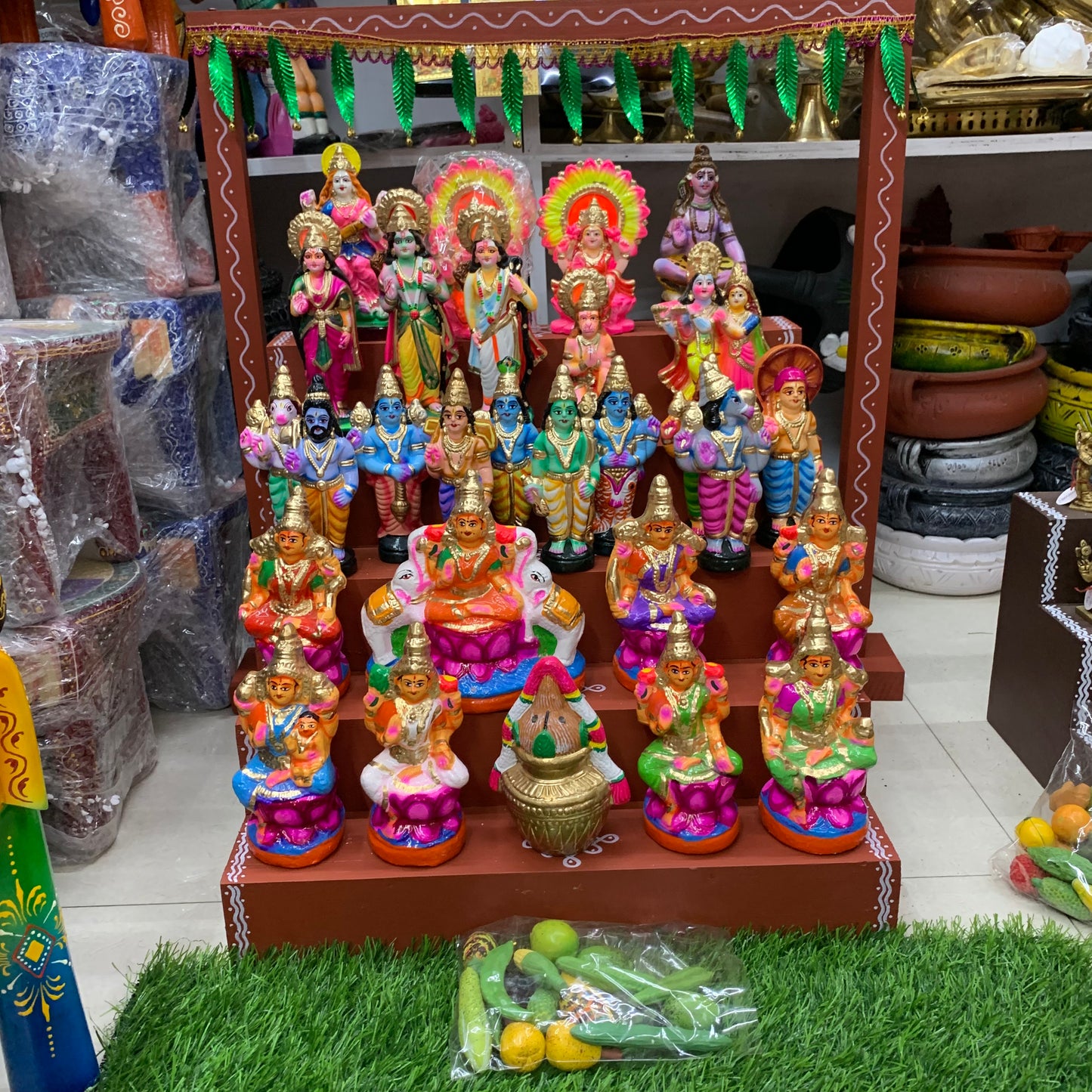 5 Step Clay Idols Golu - Entire Set - CG2