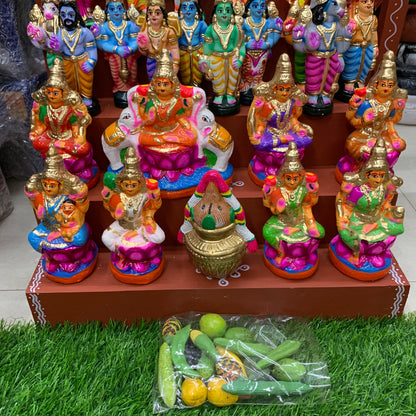 5 Step Clay Idols Golu - Entire Set - CG2