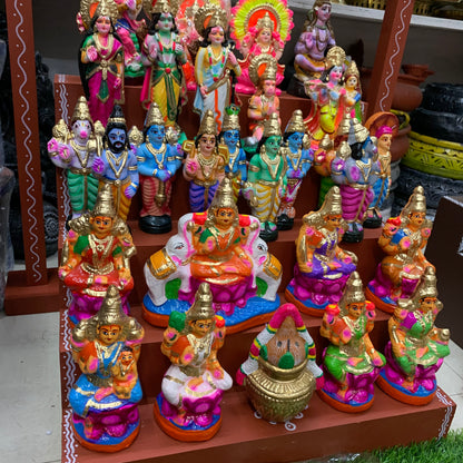 5 Step Clay Idols Golu - Entire Set - CG2