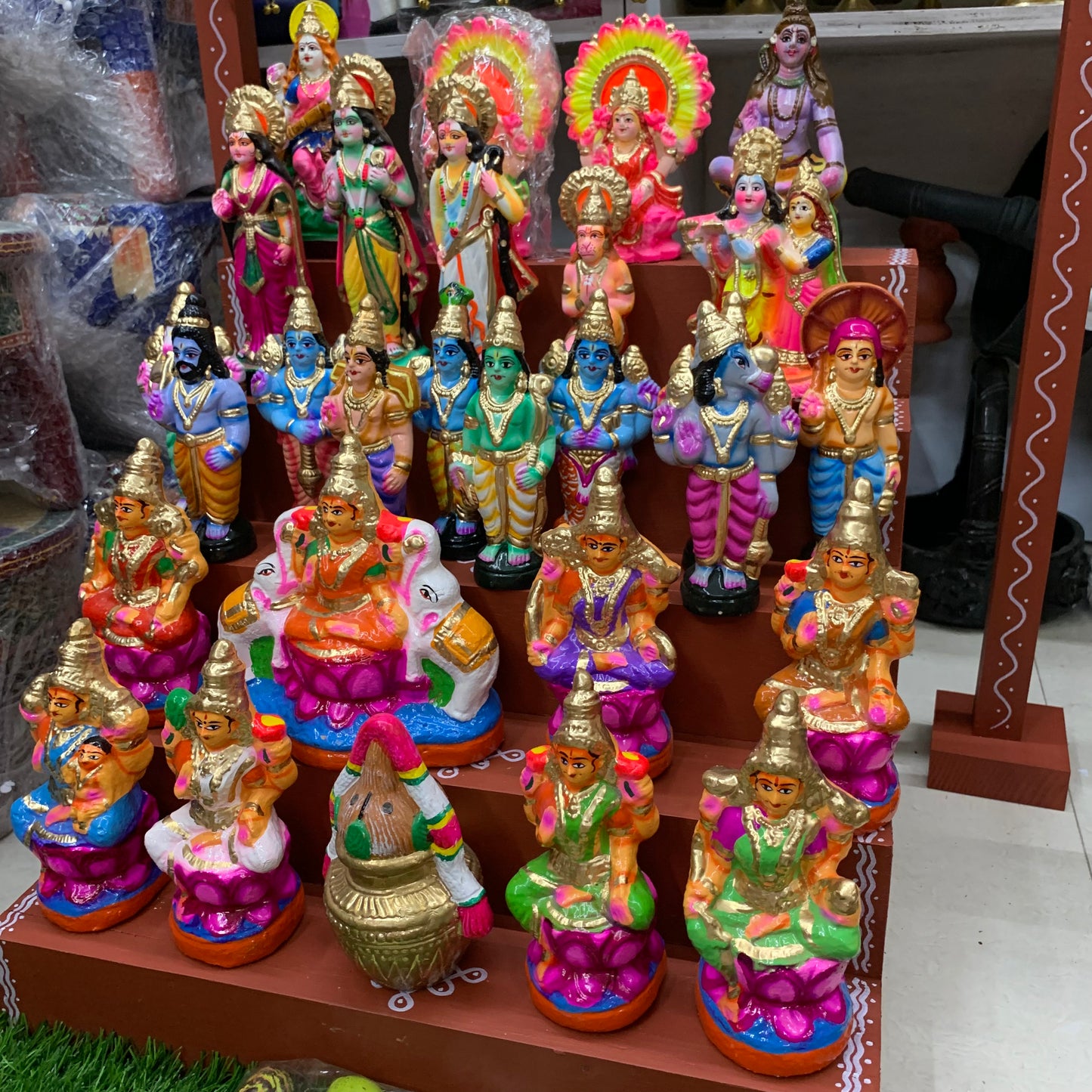 5 Step Clay Idols Golu - Entire Set - CG2