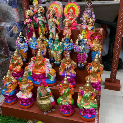 5 Step Clay Idols Golu - Entire Set - CG2