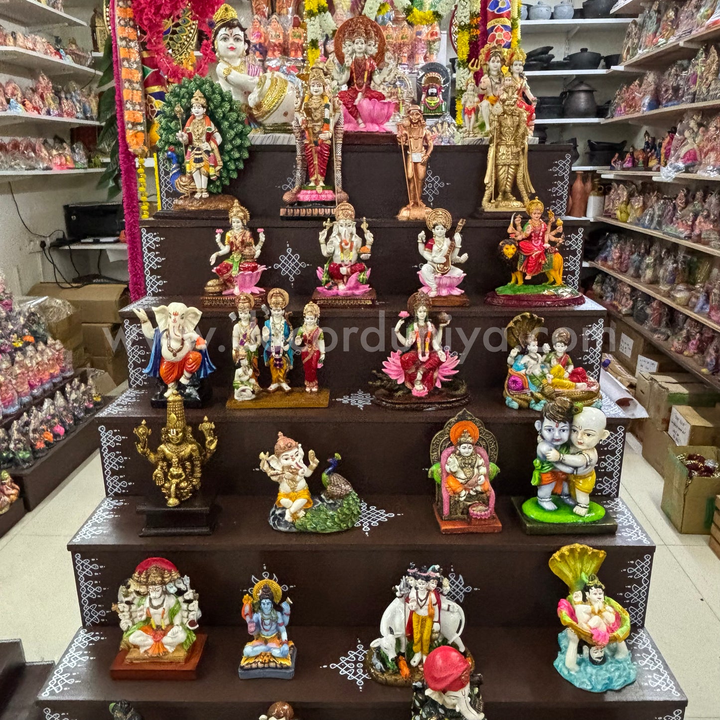 Dismantable 9 step Golu Padi | 36 inches Width - DGP28