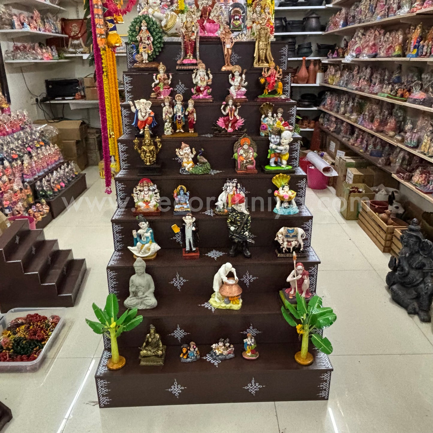 Dismantable 9 step Golu Padi | 36 inches Width - DGP28