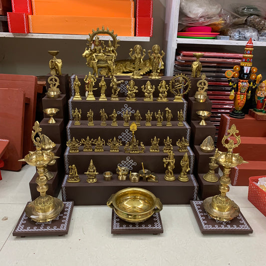 5 Step Brass Idols Golu - Entire Set - MBS05