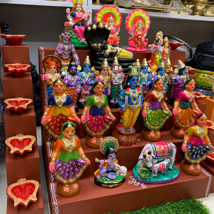 5 Step Clay Idols Golu - Entire Set - CG4