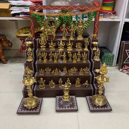 5 Step Brass Idols Golu - Entire Set - MBS06