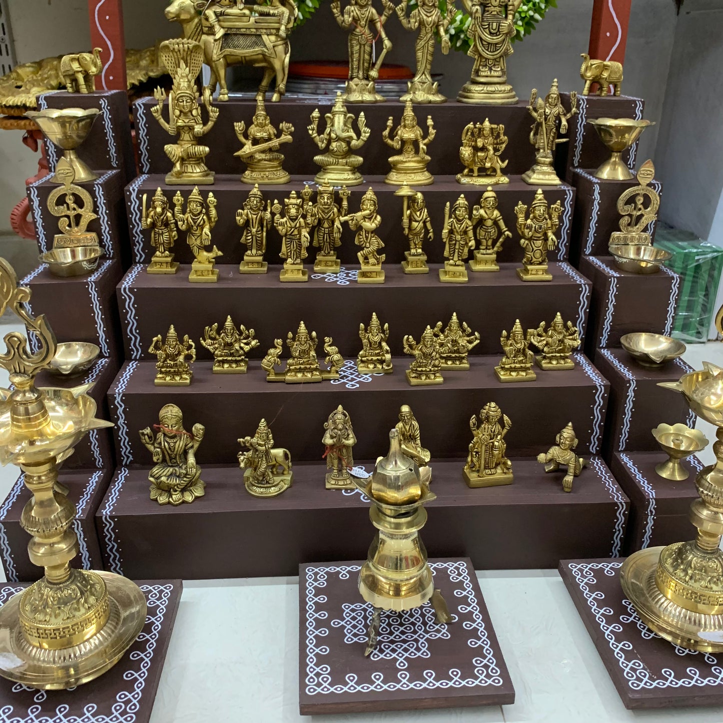 5 Step Brass Idols Golu - Entire Set - MBS06