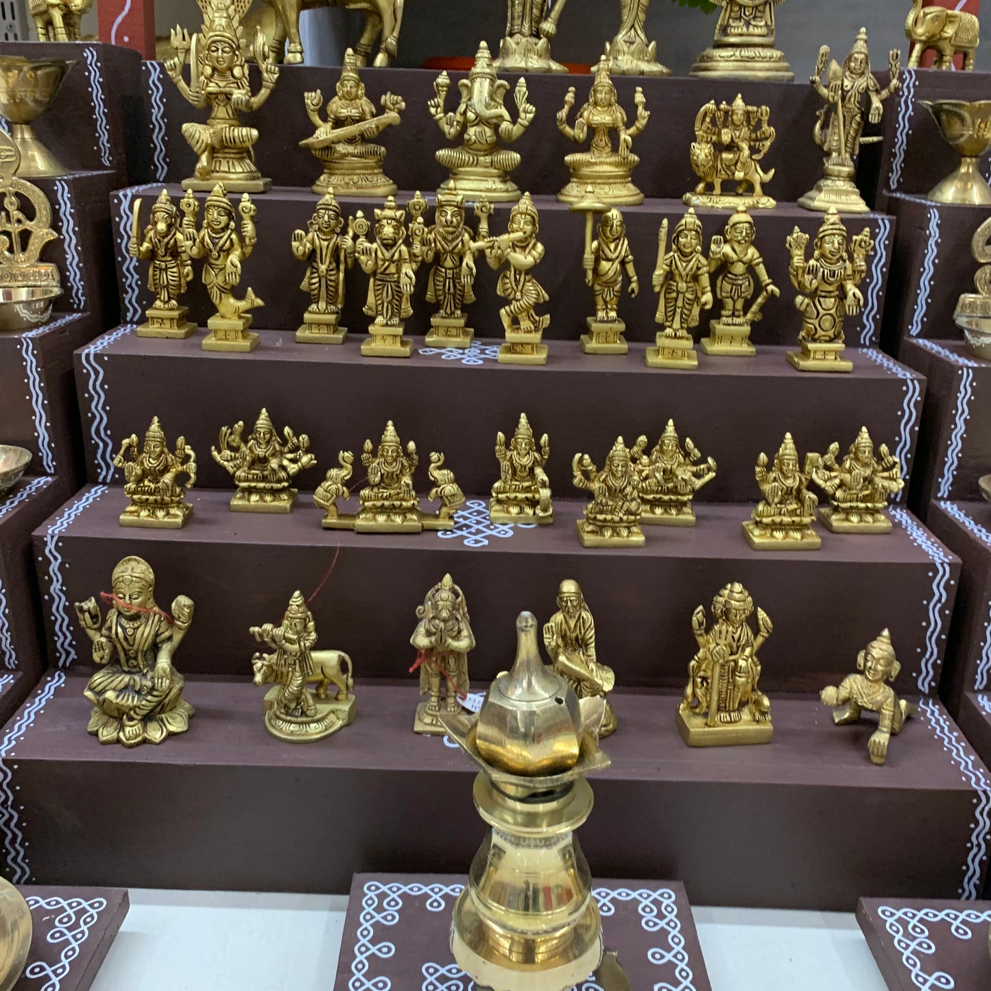 5 Step Brass Idols Golu - Entire Set - MBS06