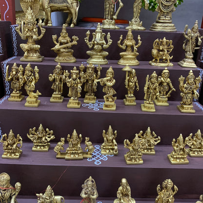 5 Step Brass Idols Golu - Entire Set - MBS06