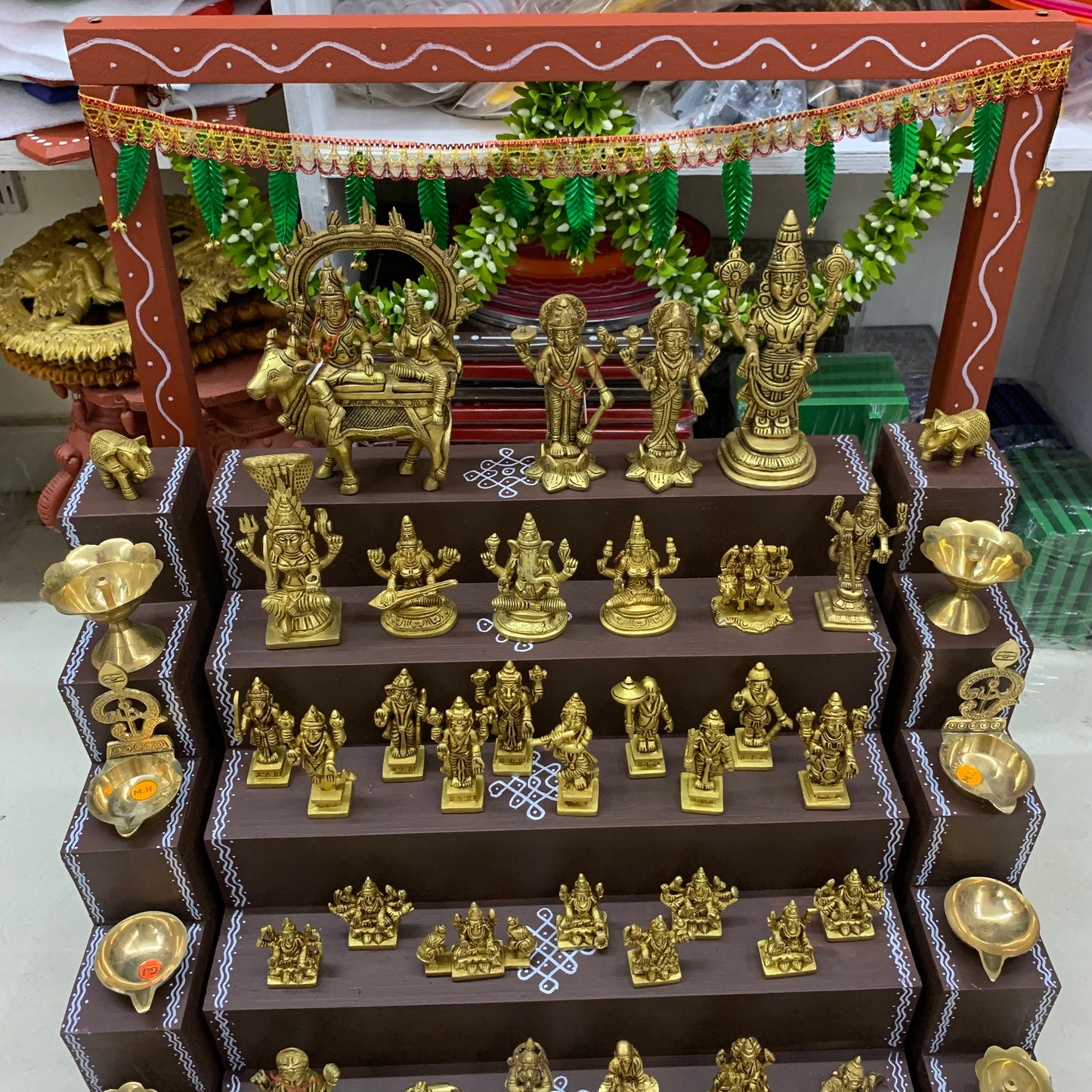 5 Step Brass Idols Golu - Entire Set - MBS06