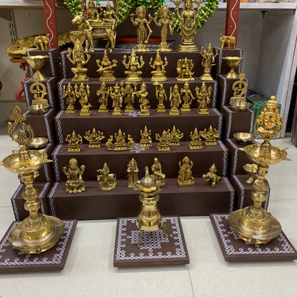 5 Step Brass Idols Golu - Entire Set - MBS06