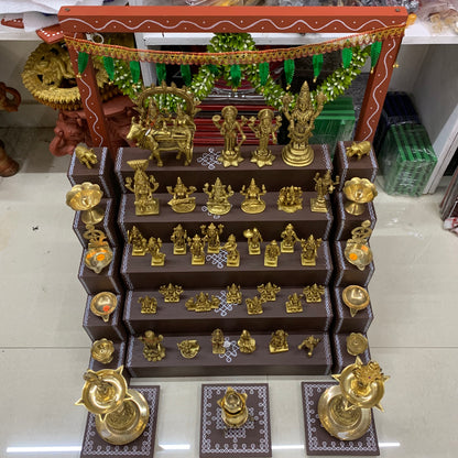 5 Step Brass Idols Golu - Entire Set - MBS06