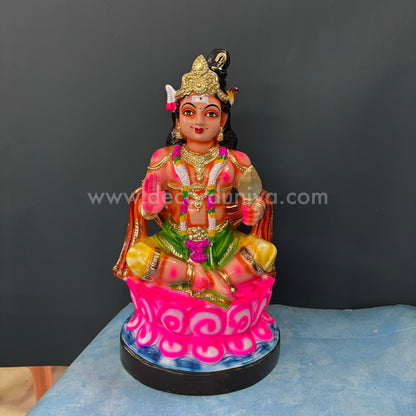 Lotus Murugar Golu Doll – Handmade (Paper Mache ) | Golu Bommai | Decor Duniya Golu Dolls | Navaratri Golu Bommai - SK1