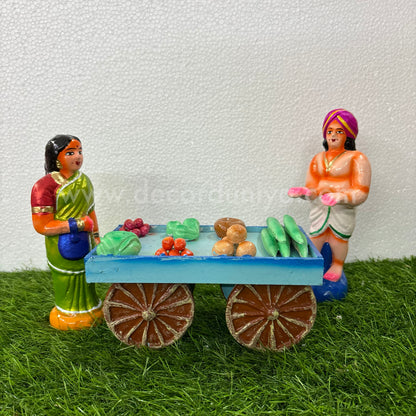Kai Vandi | Vegetable Seller | Golu Bommai | Decor Duniya Golu Dolls | Navaratri Golu Bommai - TK909