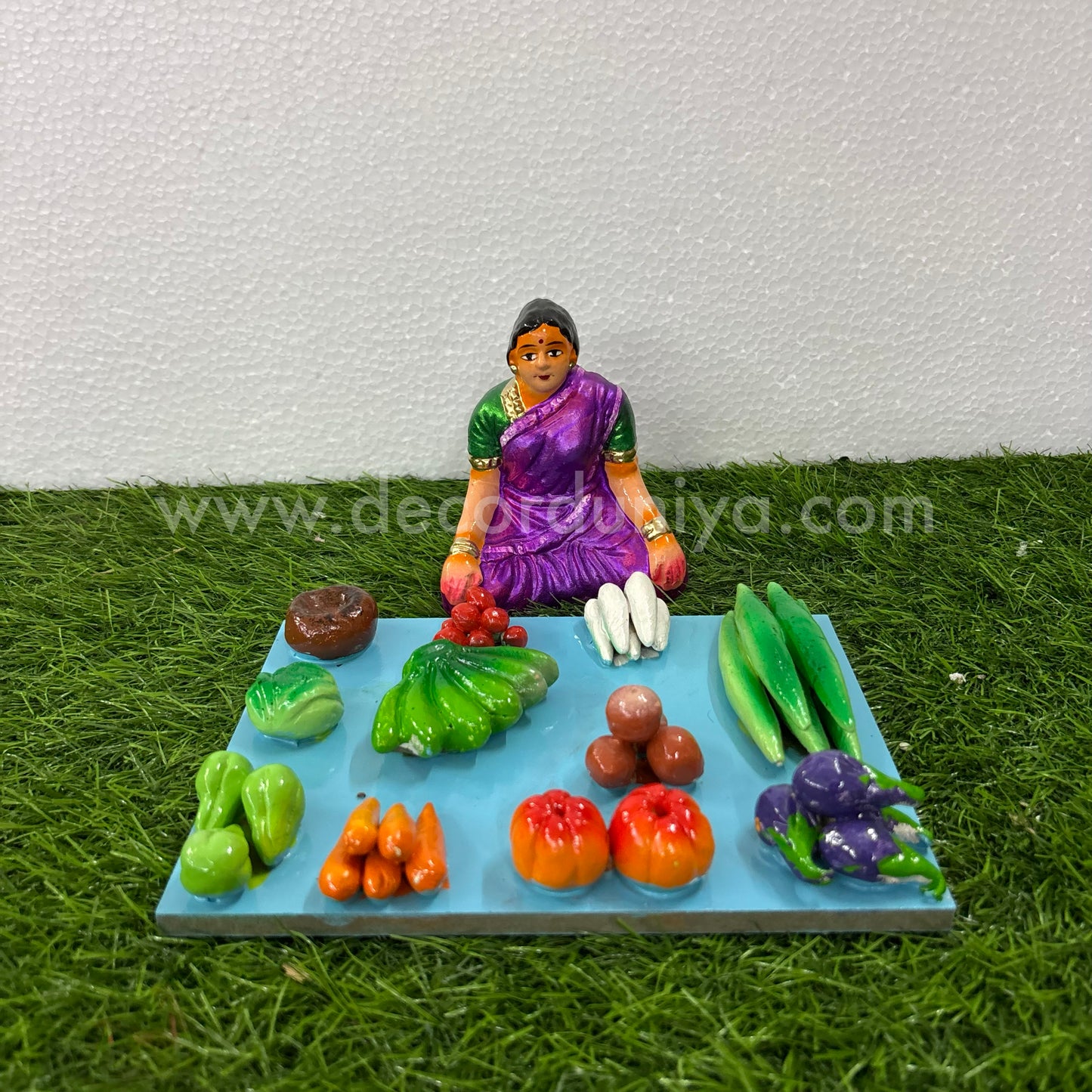 Kai Kadai | Vegetable Seller | Golu Bommai | Decor Duniya Golu Dolls | Navaratri Golu Bommai - TK914