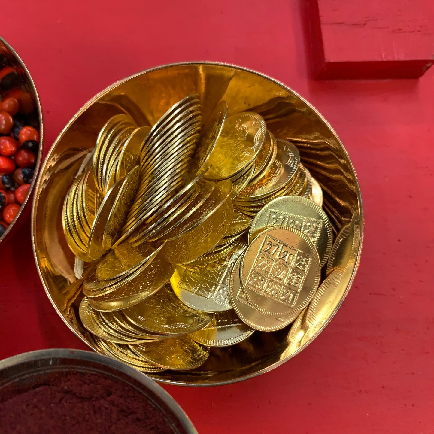 Lakshmi Pooja items Combo with Brass Bowl - LP03