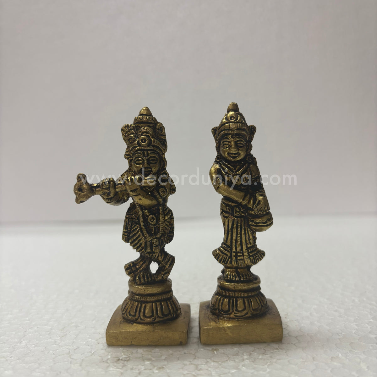 Radha Krishna Brass Idol | Decor Duniya Brass Idols | Pooja & Home Décor – RBN05