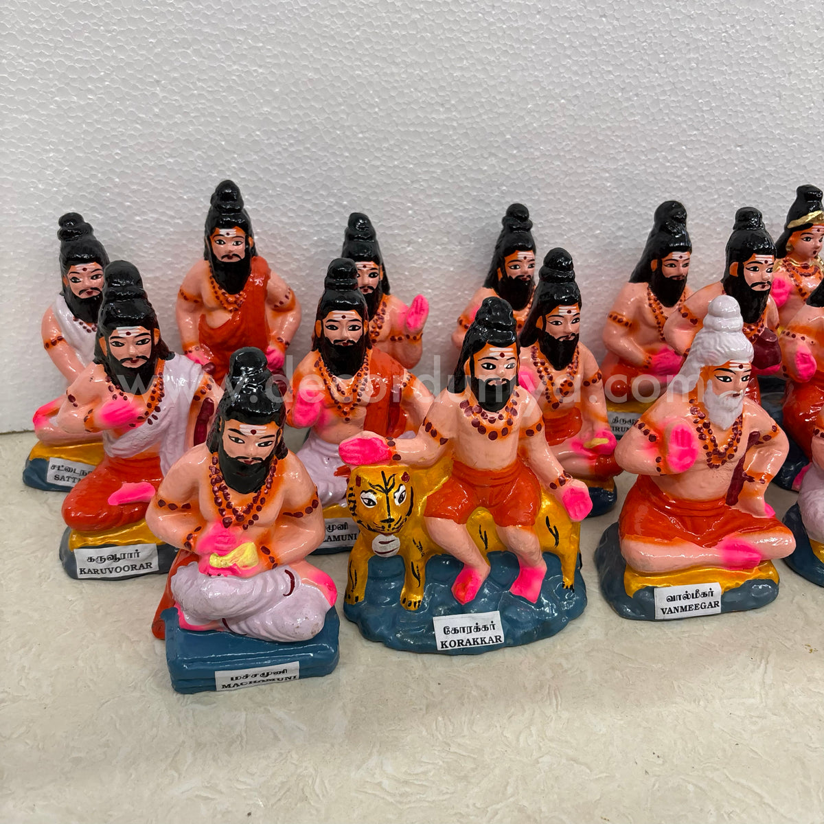 18 Siddhargal Set | Golu Bommai | Decor Duniya Golu Dolls | Navaratri Golu Bommai - TK912