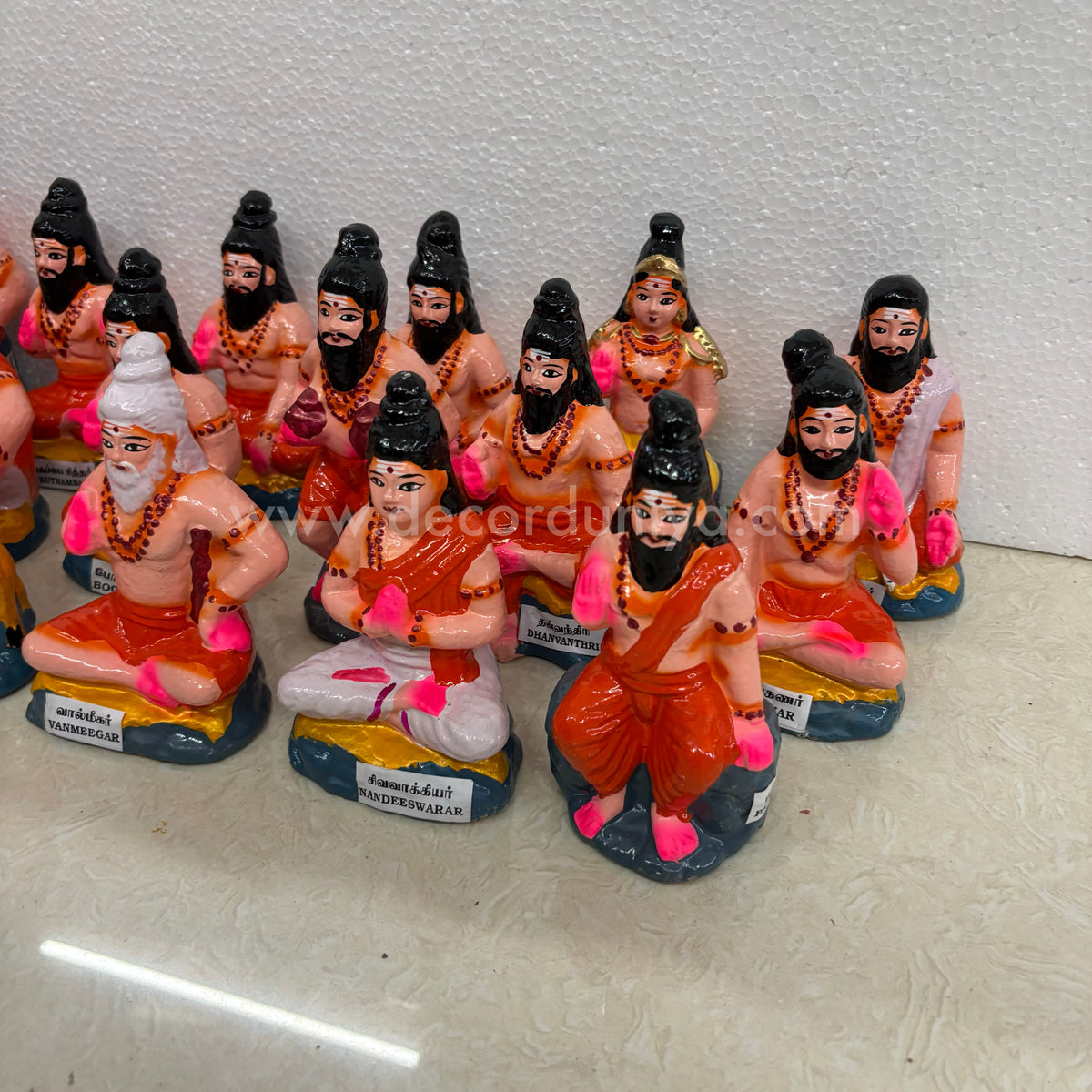 18 Siddhargal Set | Golu Bommai | Decor Duniya Golu Dolls | Navaratri Golu Bommai - TK912