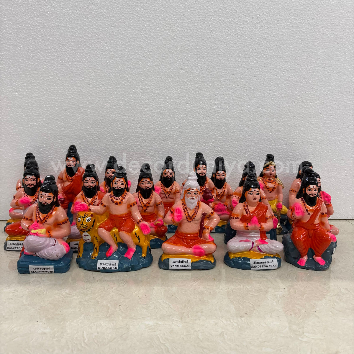 18 Siddhargal Set | Golu Bommai | Decor Duniya Golu Dolls | Navaratri Golu Bommai - TK912