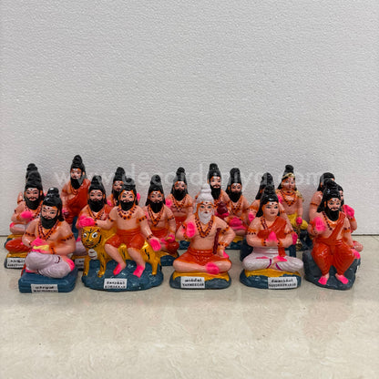 18 Siddhargal Set | Golu Bommai | Decor Duniya Golu Dolls | Navaratri Golu Bommai - TK912