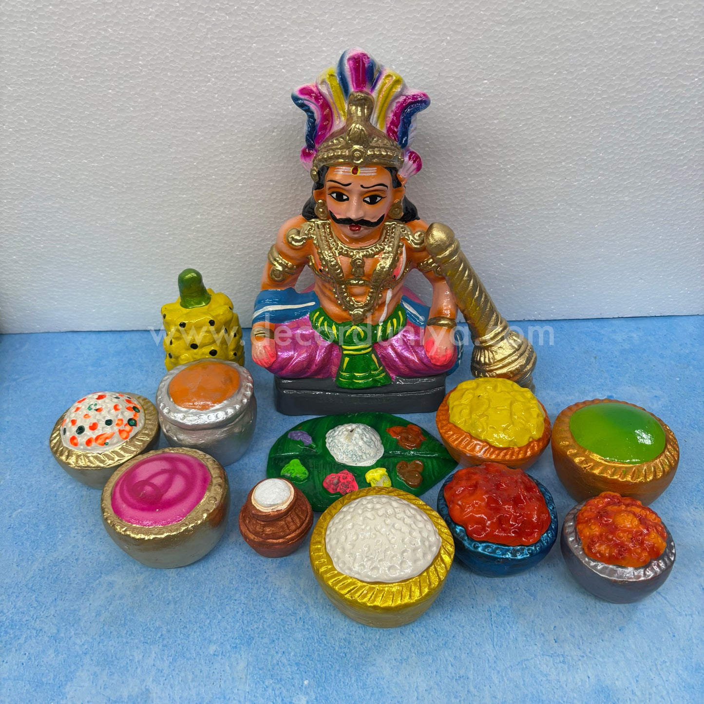 Maya Bazar Set | Kadorgajan Set | Clay Golu Bommai Set | Golu Doll | Navaratri Golu Bommai - TK56