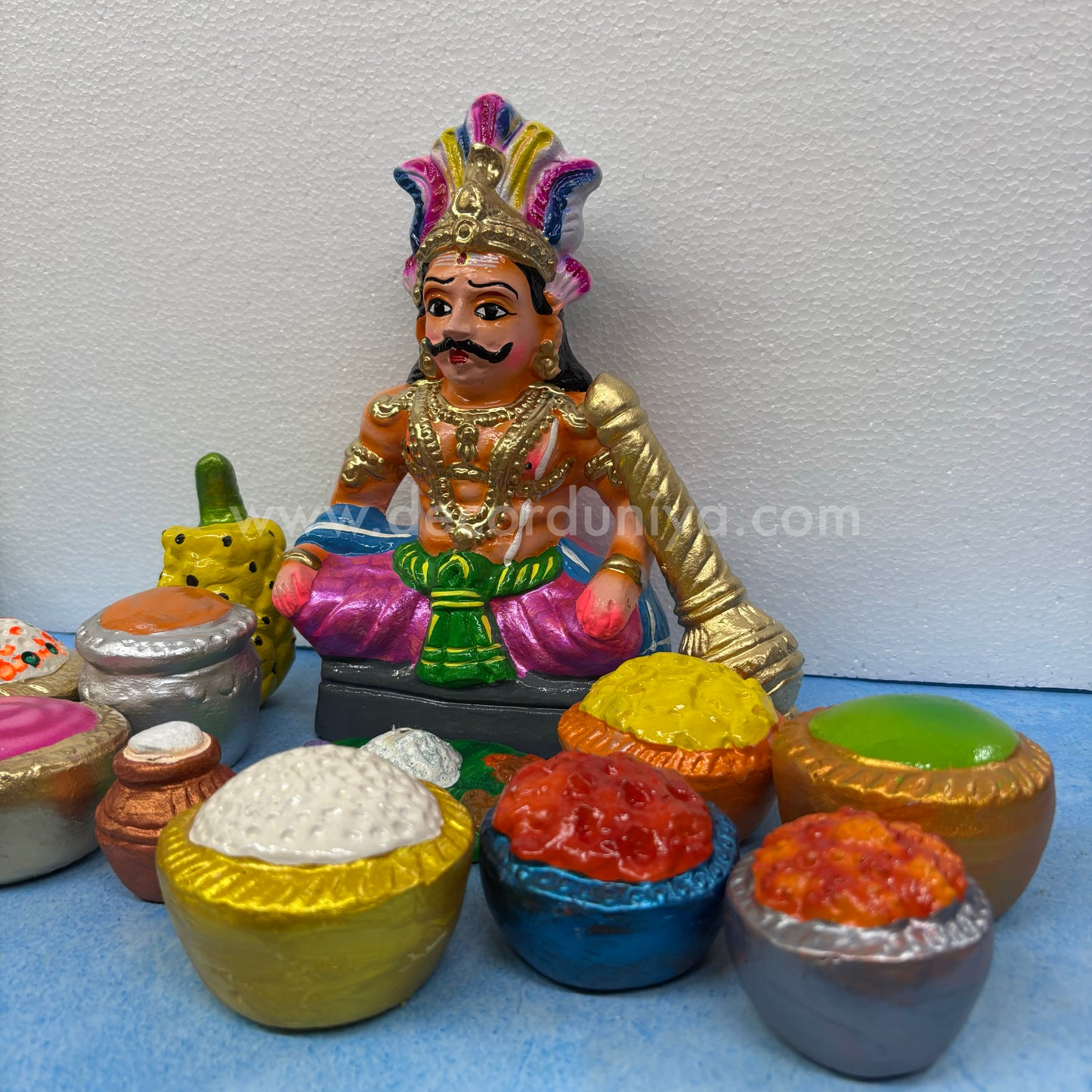 Maya Bazar Set | Kadorgajan Set | Clay Golu Bommai Set | Golu Doll | Navaratri Golu Bommai - TK56