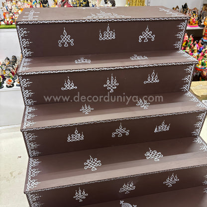 Dismantable 5 step Golu Padi | 30 inches Width - DGP24