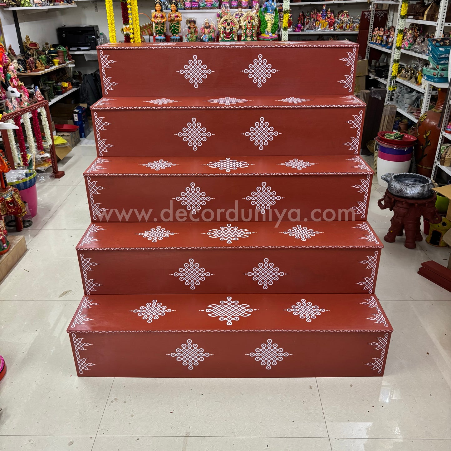 Dismantable 5 Step Golu Padi | 48 inches Width - DGP22