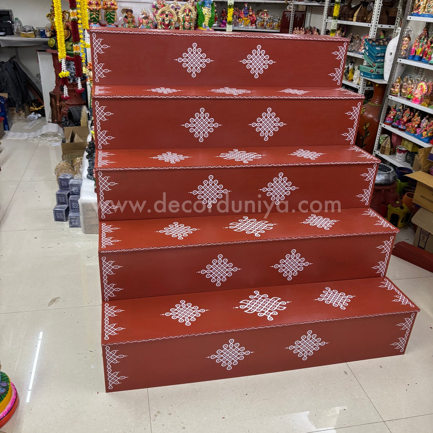 Dismantable 5 Step Golu Padi | 48 inches Width - DGP22