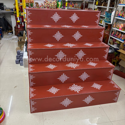 Dismantable 5 Step Golu Padi | 48 inches Width - DGP22