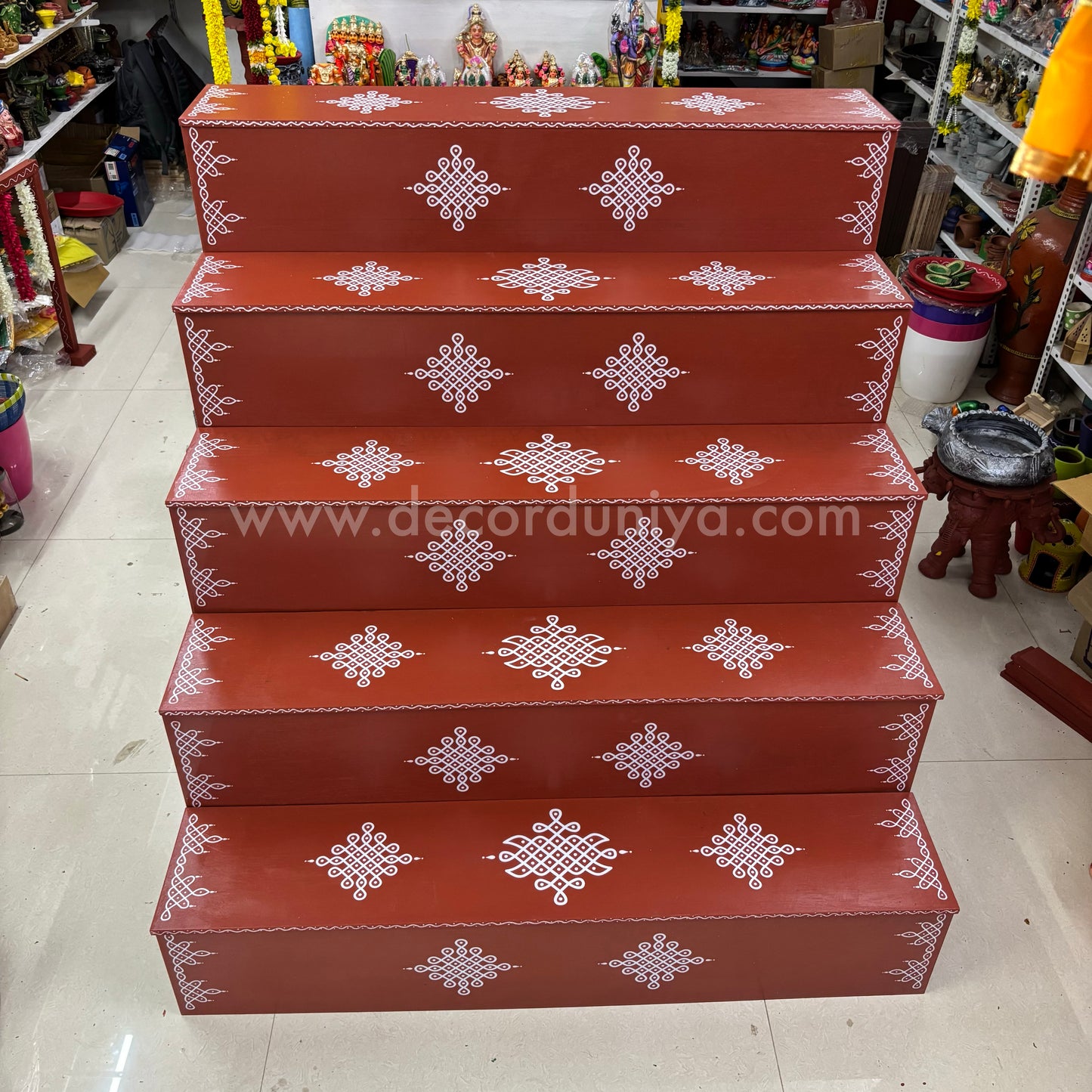 Dismantable 5 Step Golu Padi | 48 inches Width - DGP22