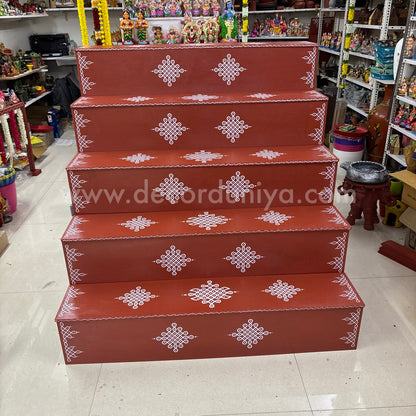 Dismantable 5 Step Golu Padi | 48 inches Width - DGP22