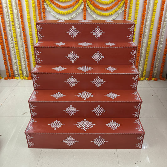 Dismantable 5 Step Golu Padi | 48 inches Width - DGP16