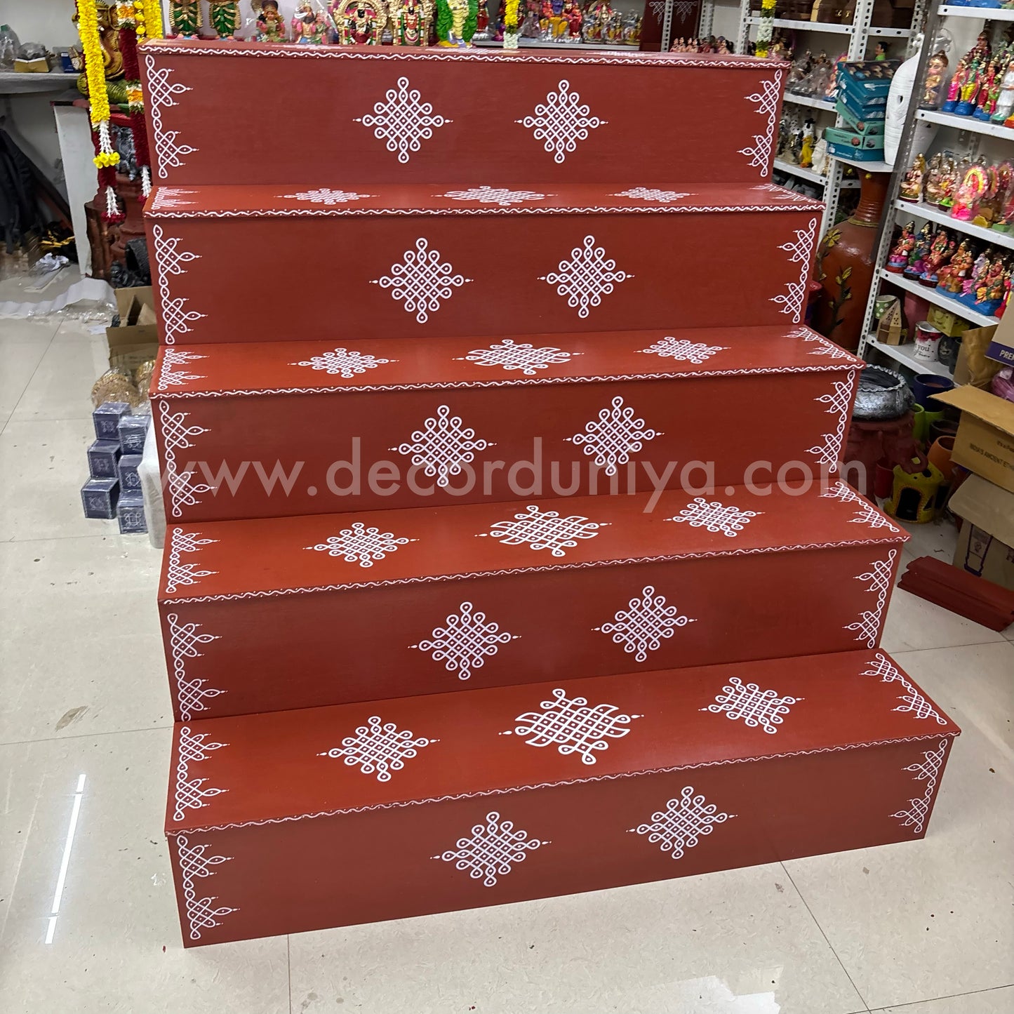 Dismantable 5 Step Golu Padi | 48 inches Width - DGP22