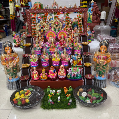 5 Step Clay Dolls Golu - Entire Set - CG108