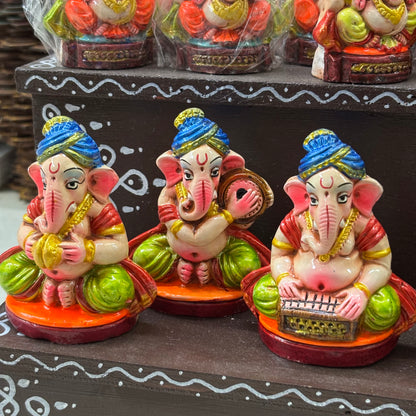 Musical Ganesha Set | 6 Pcs Set - CI201-PR