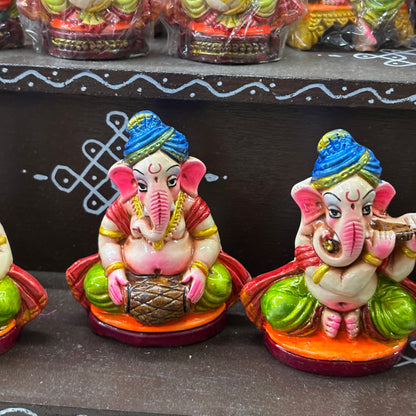 Musical Ganesha Set | 6 Pcs Set - CI201-PR