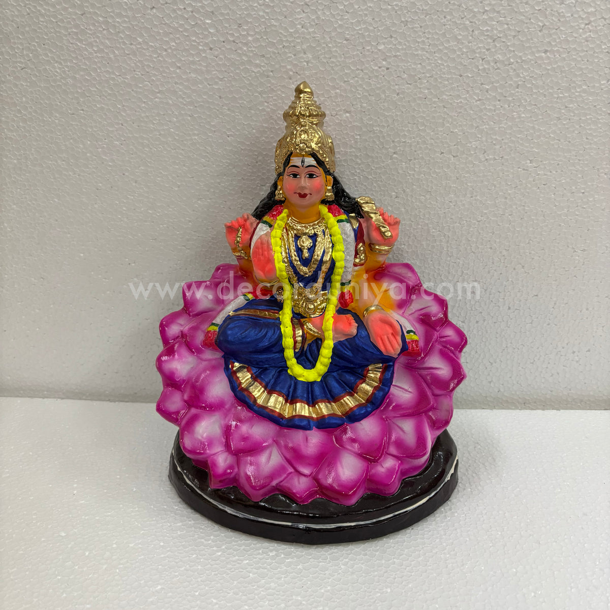 Goddess Bhairavi Amman Clay Golu Doll | Navaratri Golu Bommai & Pooja Décor – TKS13