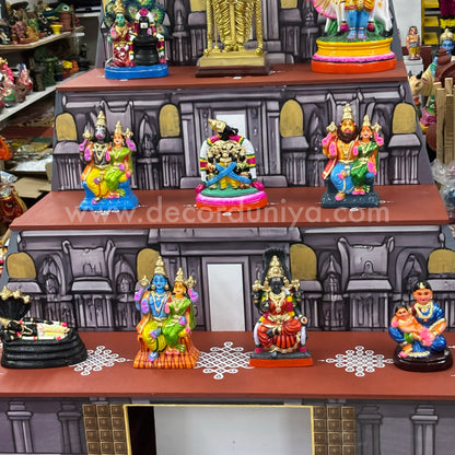 Dismantable 5 step Golu Padi | Temple Gopuram Golu Padi | 48 inches Width - DGP27