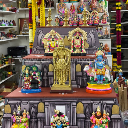 Dismantable 5 step Golu Padi | Temple Gopuram Golu Padi | 48 inches Width - DGP27