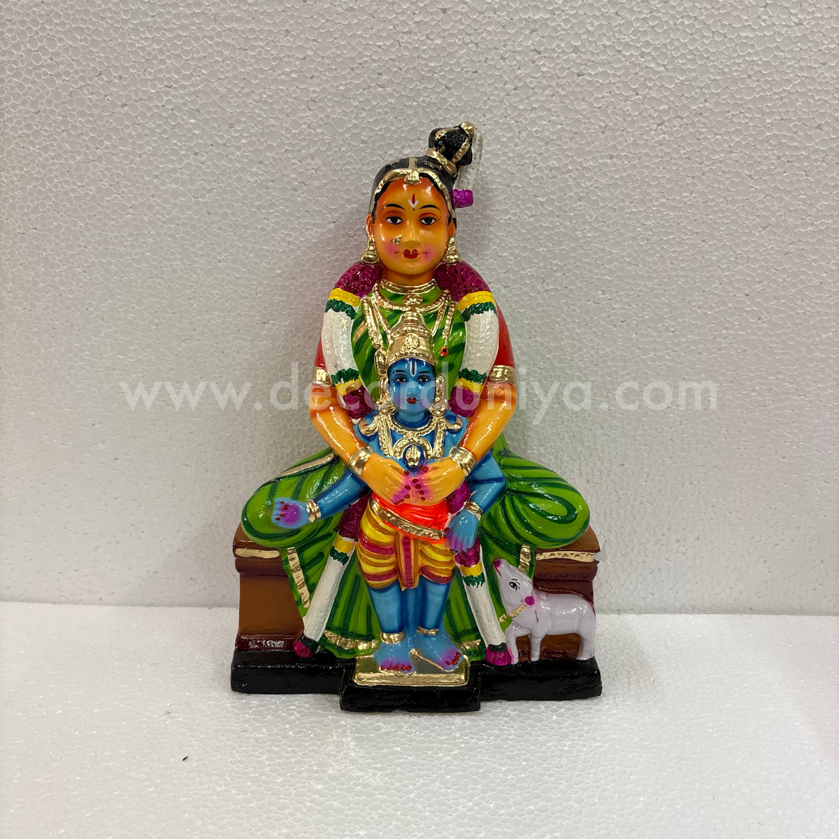 Mannargudi Rajagopalaswamy with Andal Clay Golu Doll | Navaratri Golu Bommai & Pooja Décor – TKS12