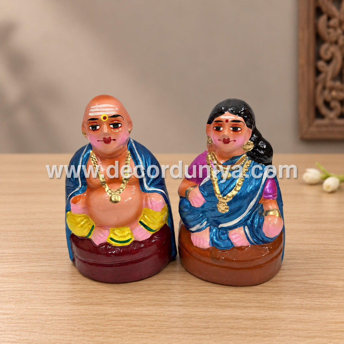 Thatha Paatti Golu Doll Set | Traditional Grandparents Navaratri Golu Bommai – SAB108
