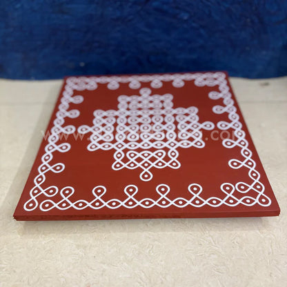 Wooden Pulli Kolam, Kambi Kolam Manai - K12PK01