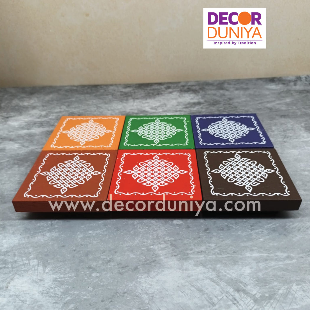 Kolam Manai - Set of 6 Pcs - KM01