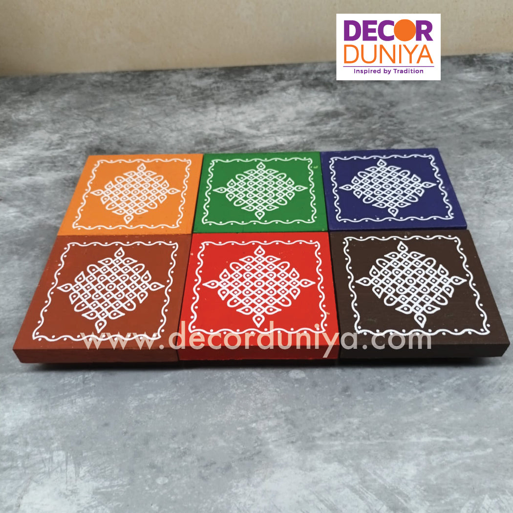 Kolam Manai - Set of 6 Pcs - KM01