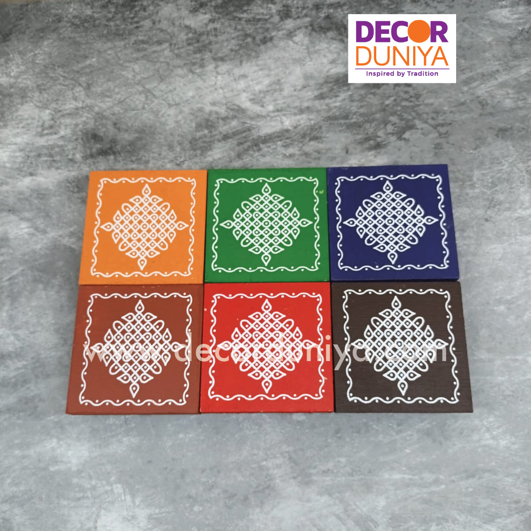 Kolam Manai - Set of 6 Pcs - KM01