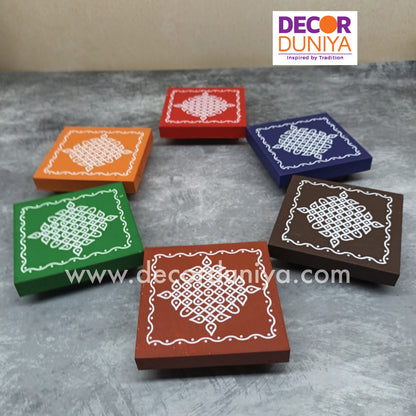 Kolam Manai - Set of 6 Pcs - KM01