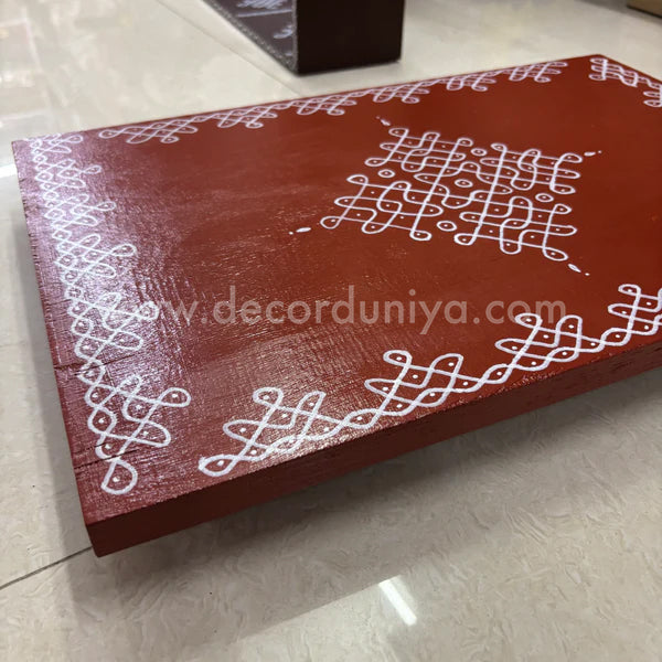 Wooden Kolam Manai - KMR3